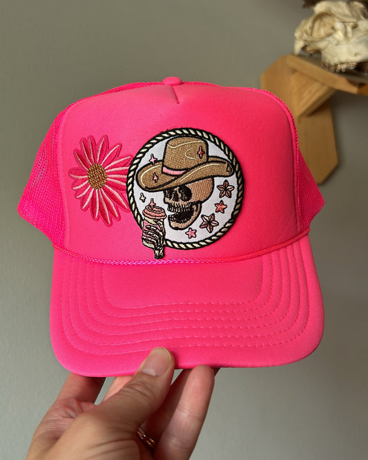 Pretty in perk neon trucker