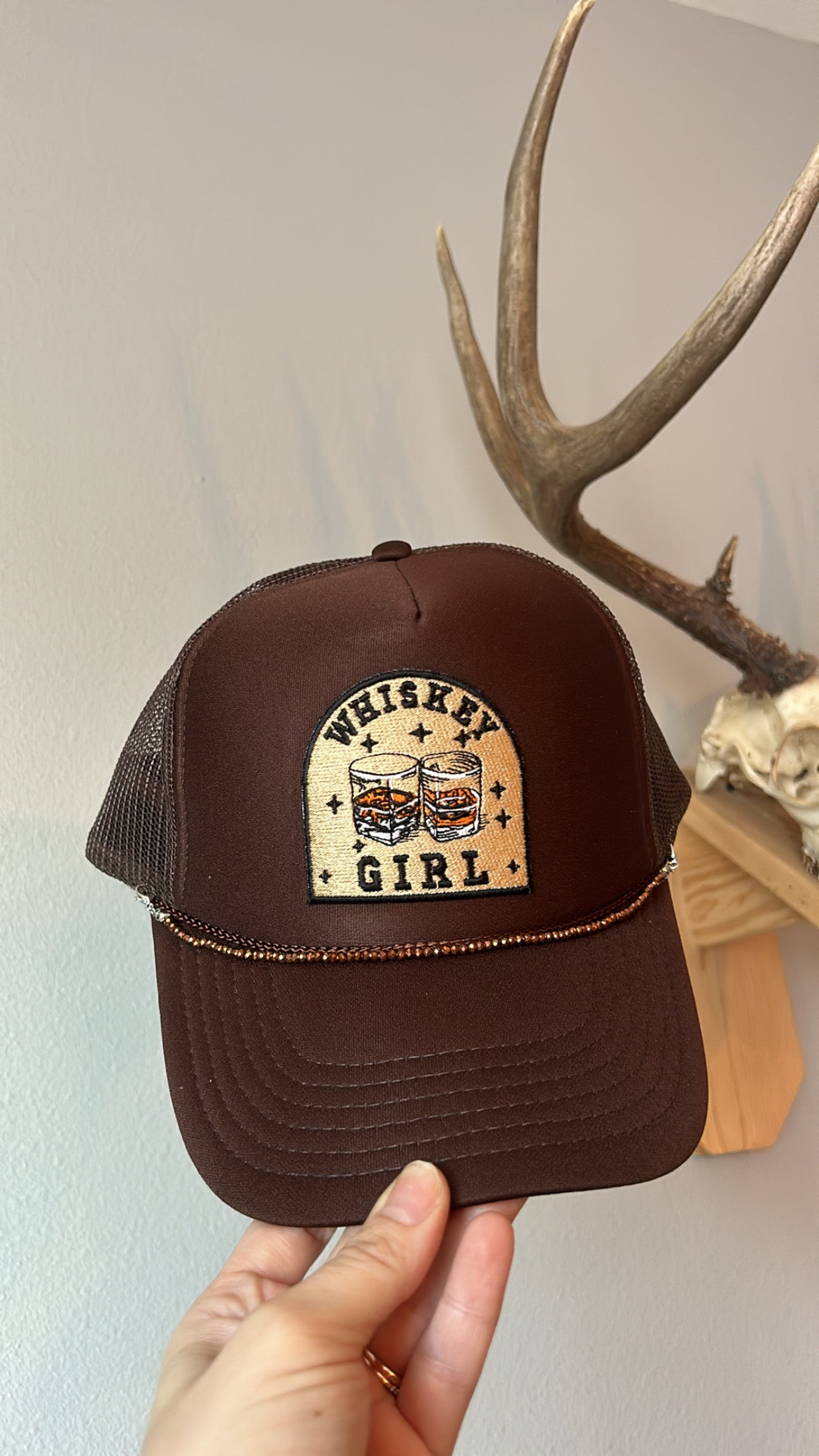 Whiskey girl trucker