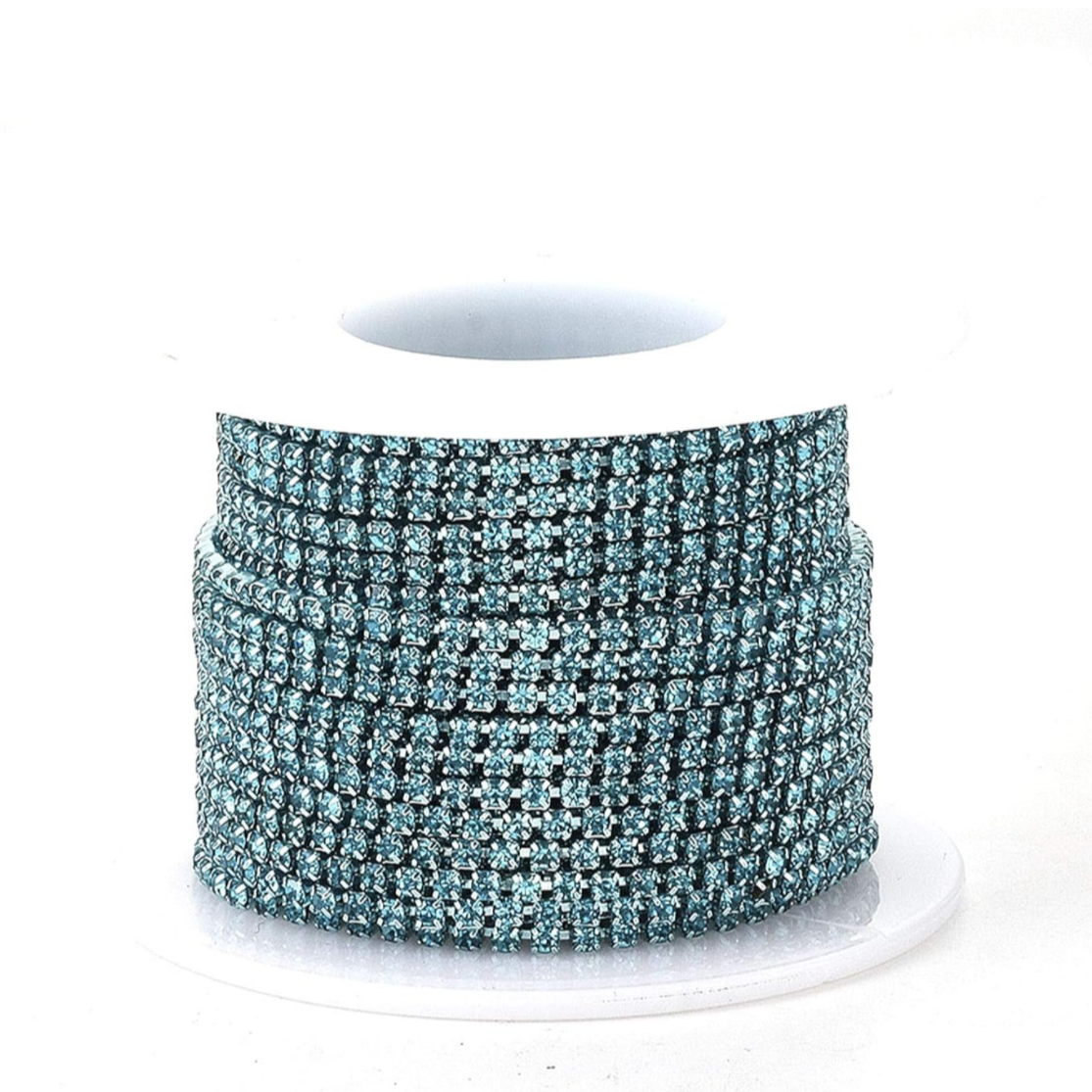 Teal jeweled chain