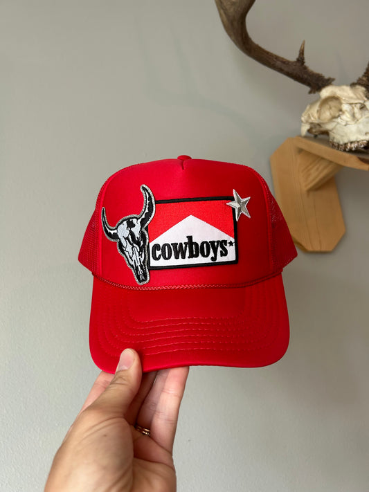 Cowboy skull trucker