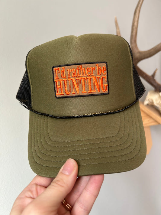 I’d rather be hunting trucker with hat chain
