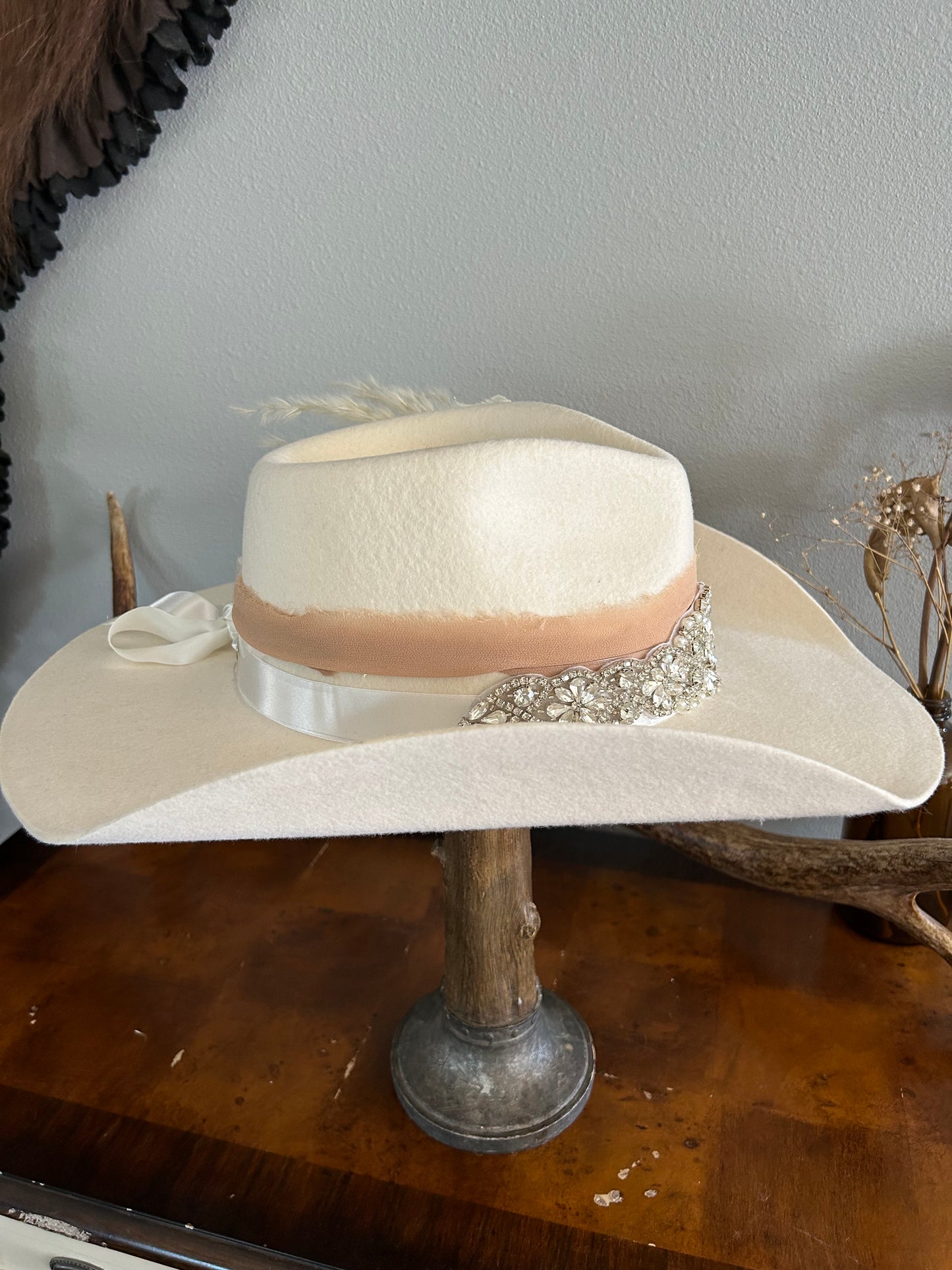 Western Boho bridal cowgirl hat!