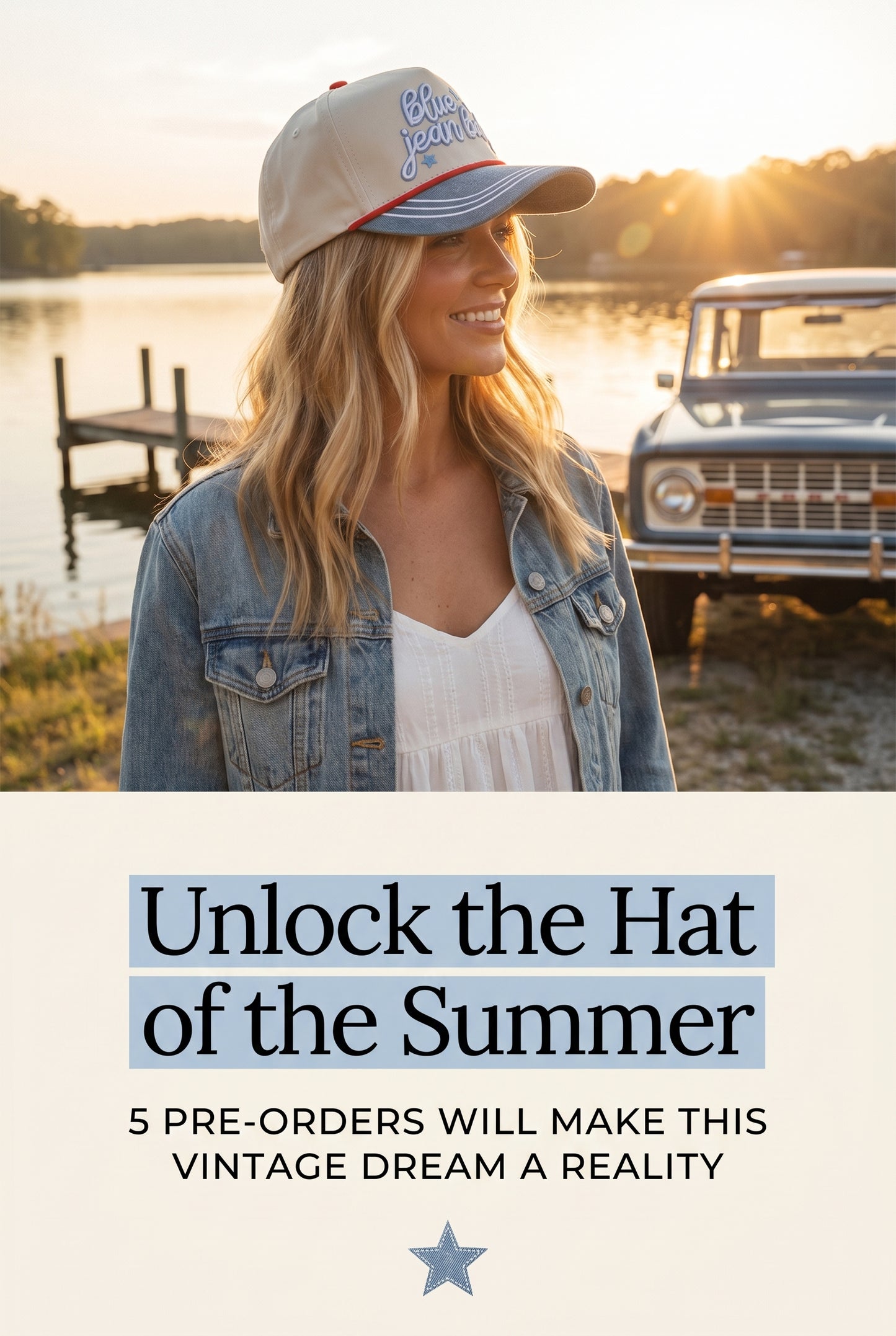 Blue jean baby vintage trucker