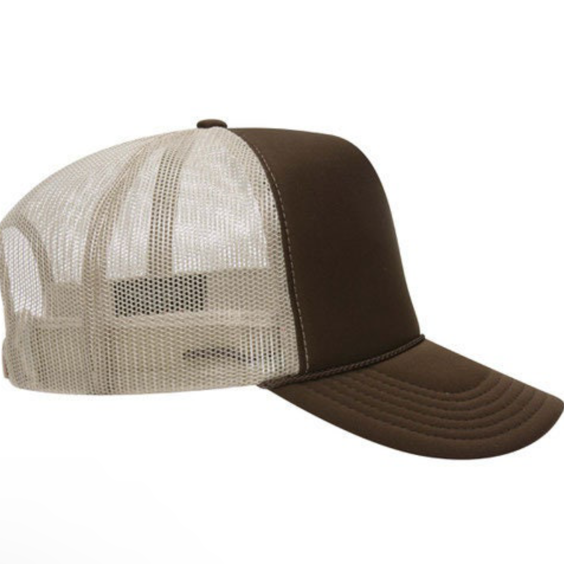 Brown/Khaki foam trucker