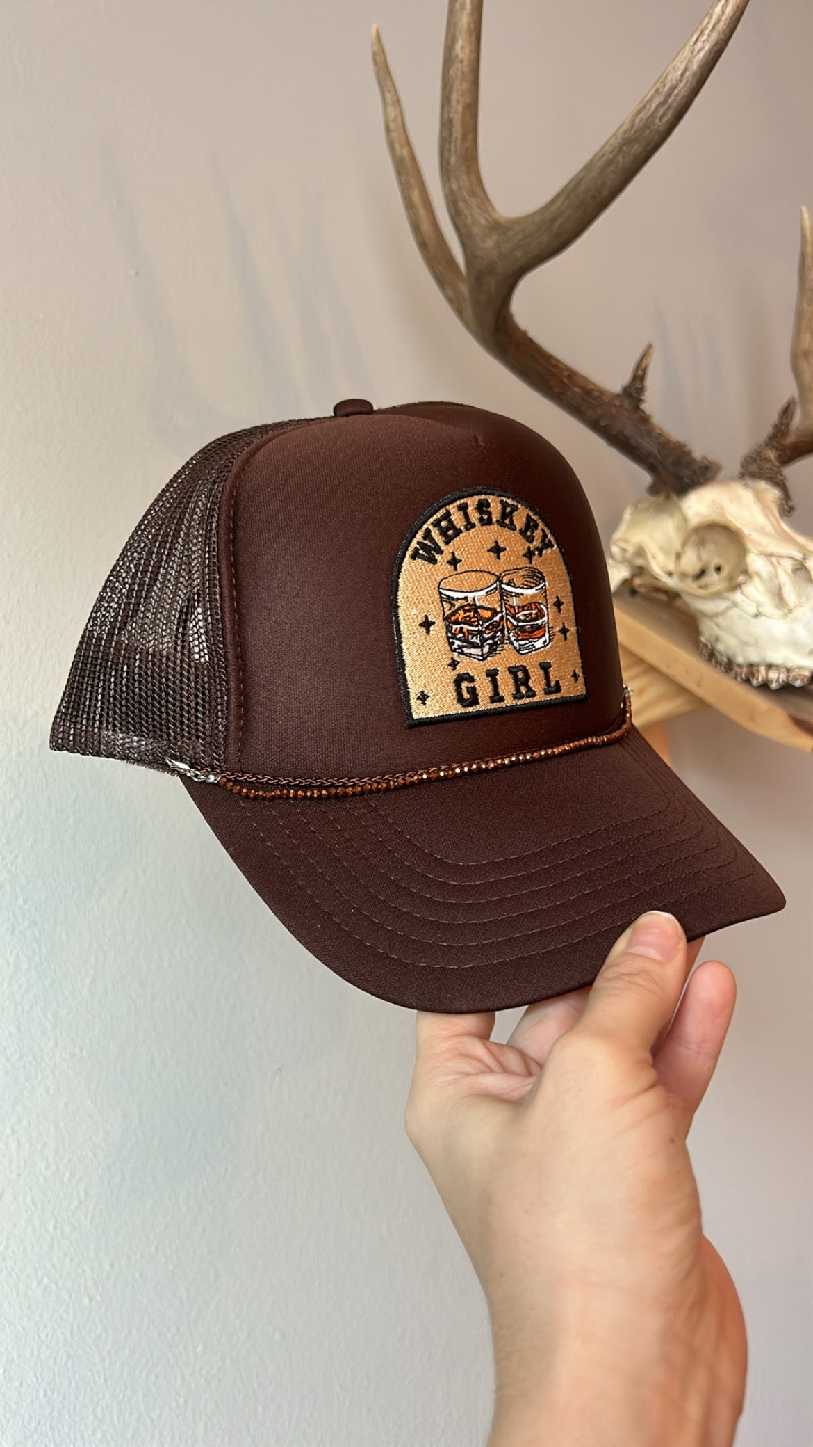 Whiskey girl trucker