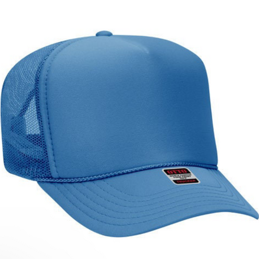 Columbia blue foam trucker