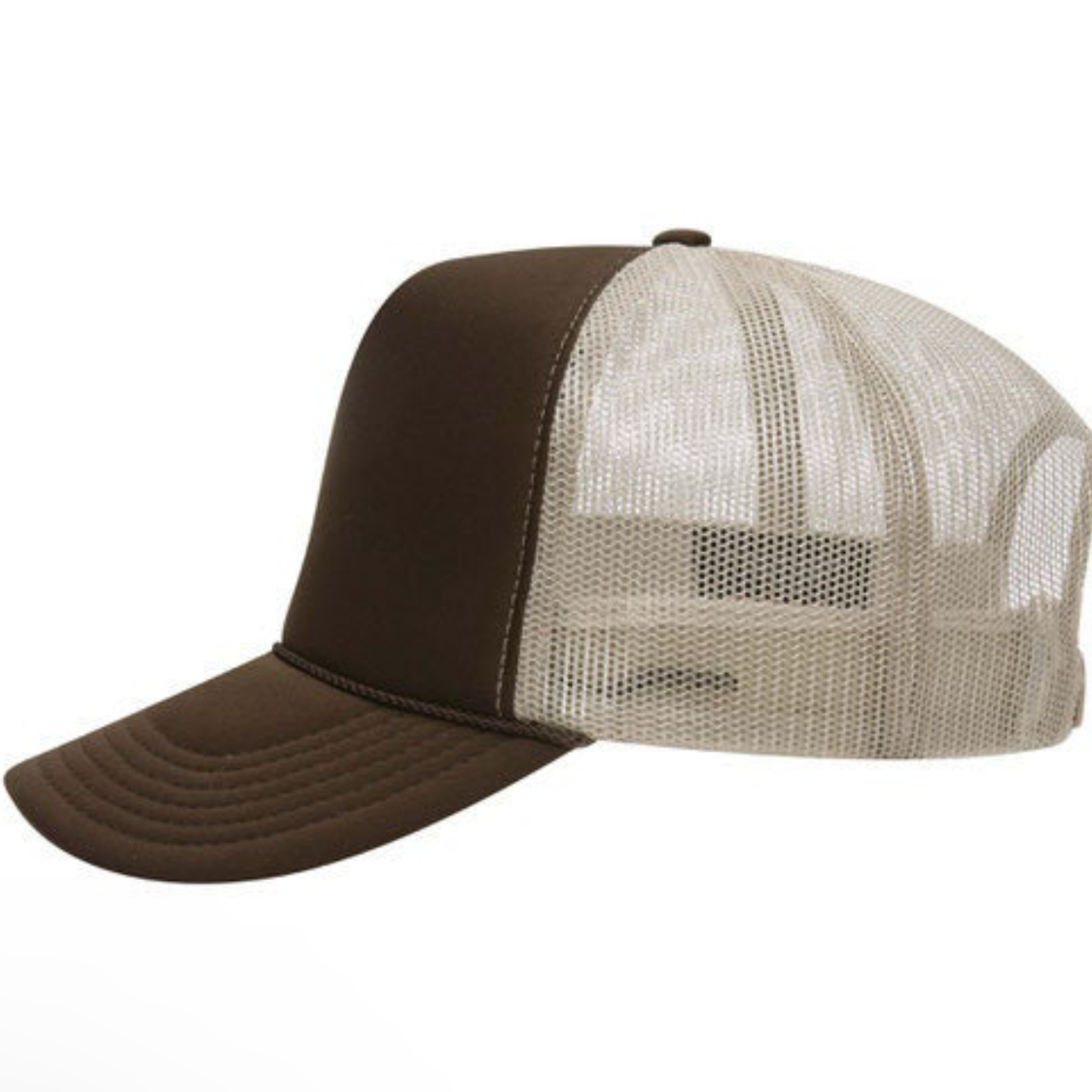 Brown/Khaki  foam trucker