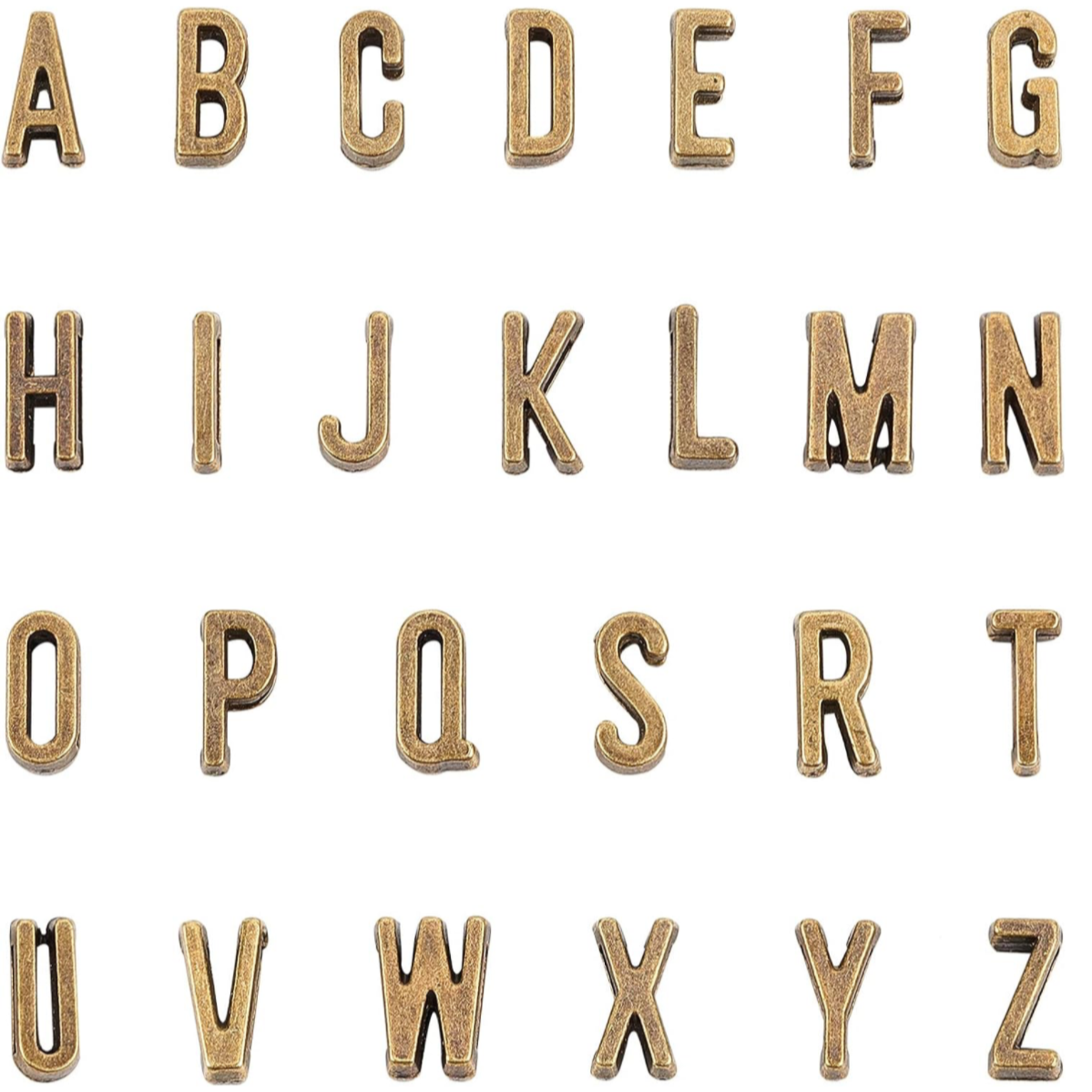 Letter charms