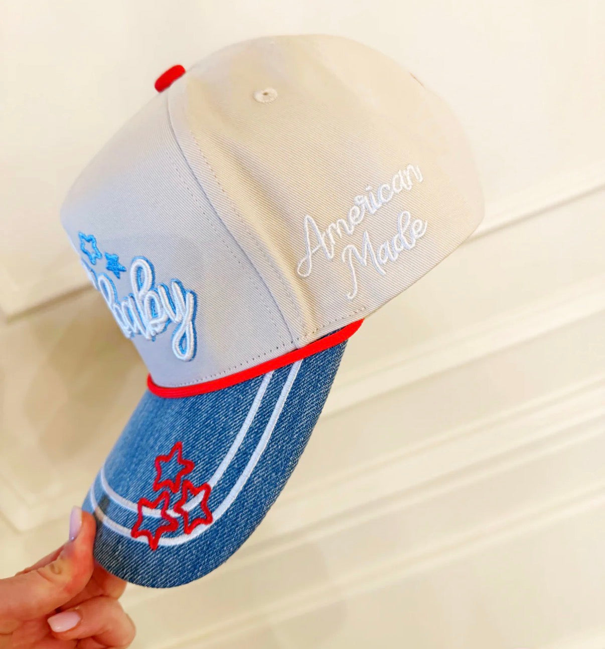 Blue jean baby vintage trucker