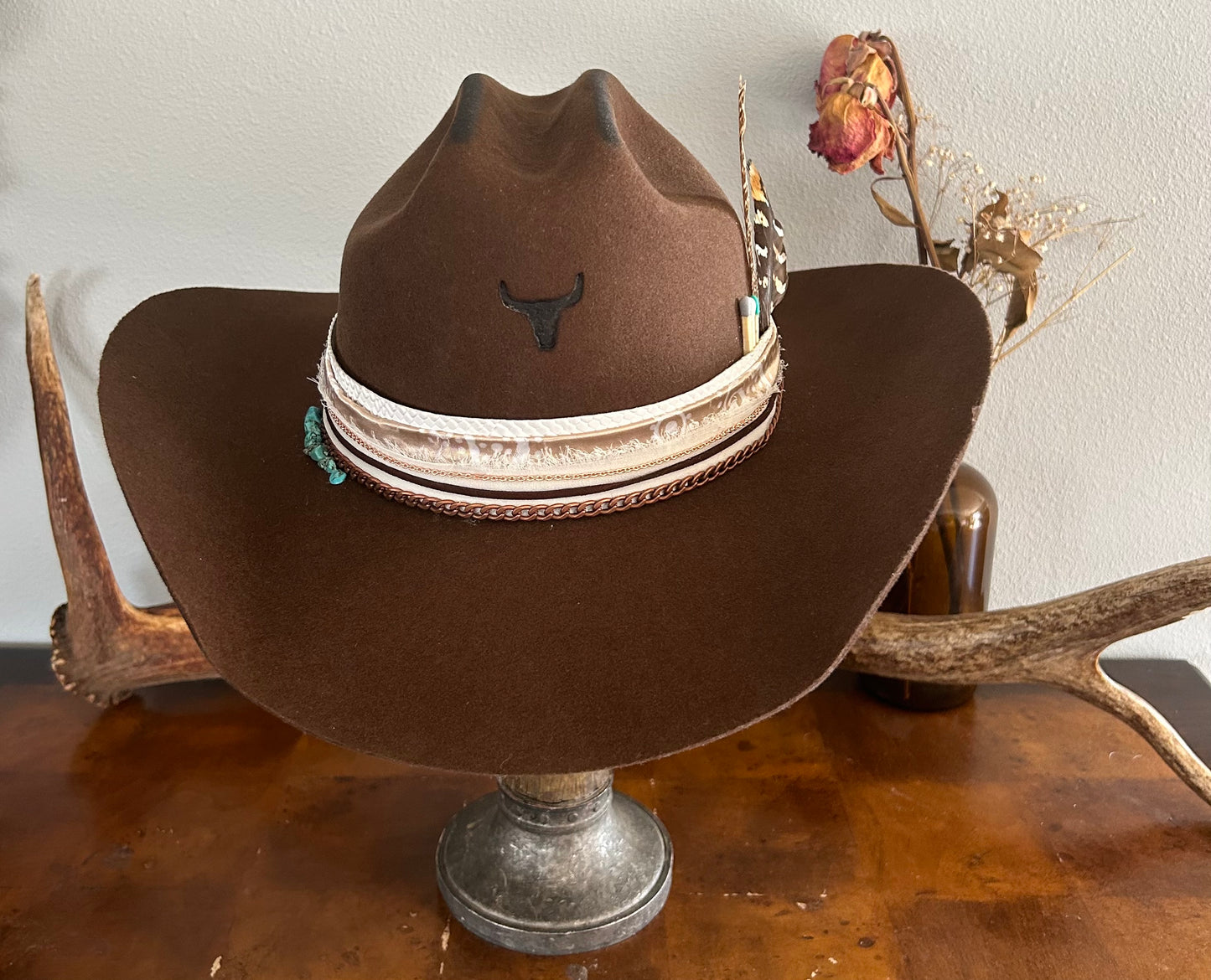 Custom brown cowgirl