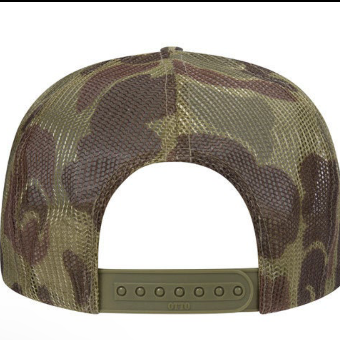 Sage camo foam trucker