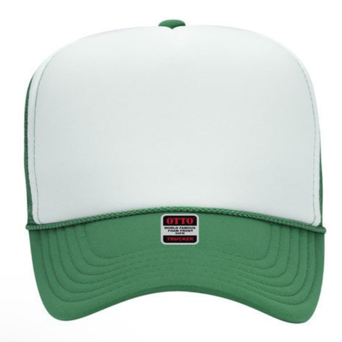 Green/ White foam trucker