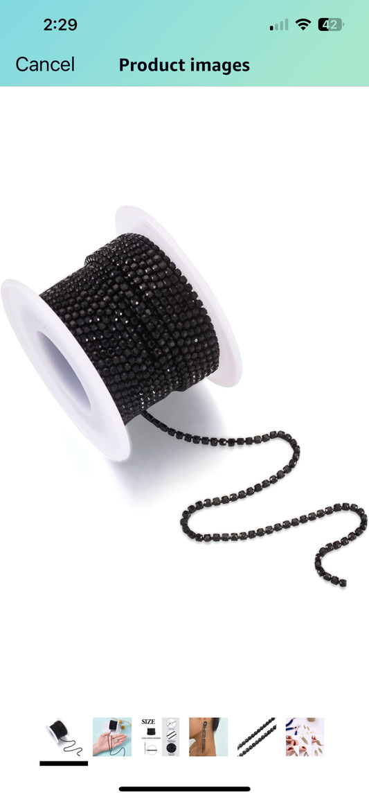 Black Jeweled chain