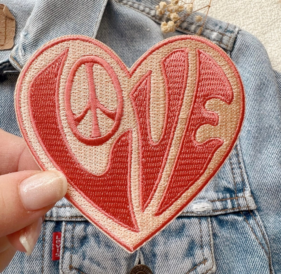Vintage love hat patch
