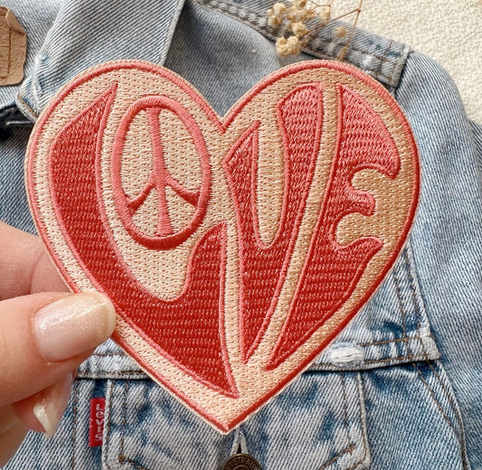 Vintage love hat patch
