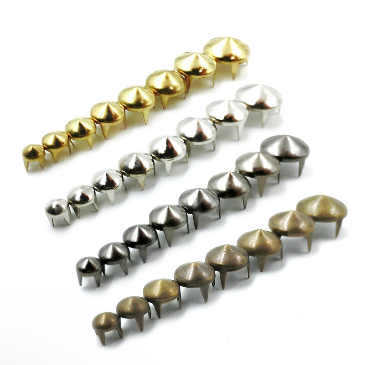 Cone spiked rivits