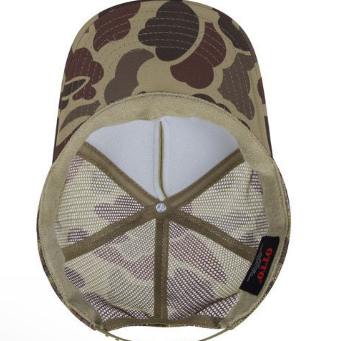 Sage camo foam trucker