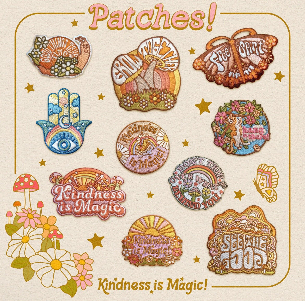 Kindness is magic patches