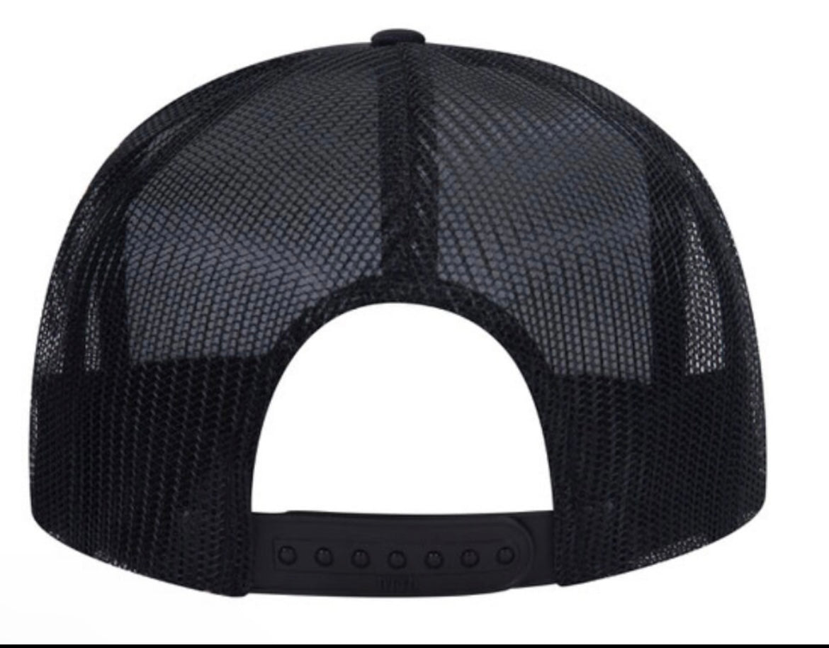 Blank Oakleaf black trucker