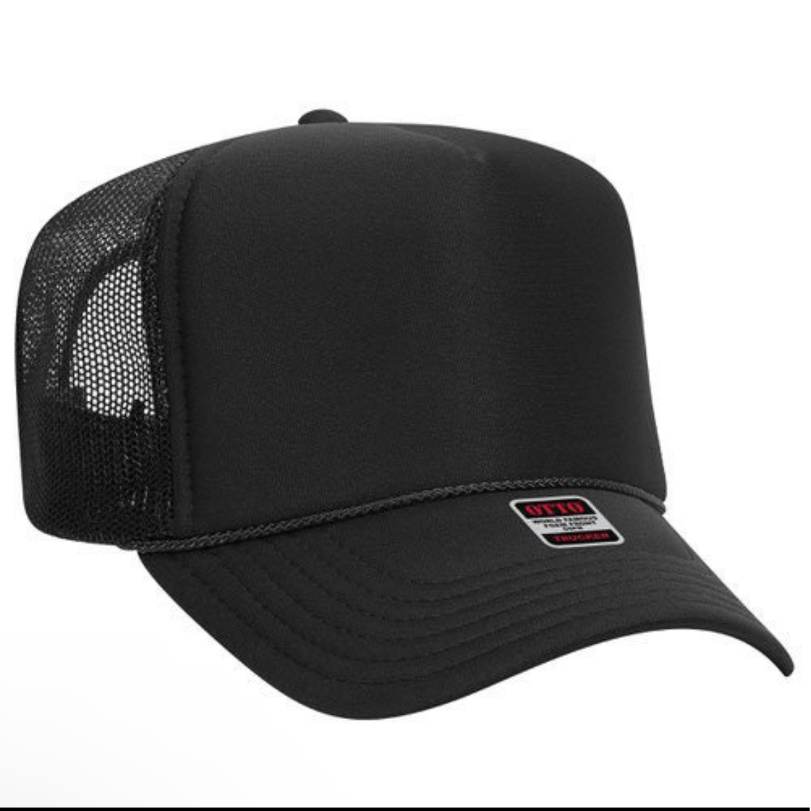 Black foam trucker