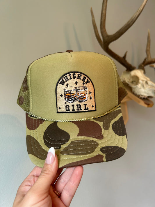 Whiskey girl camo