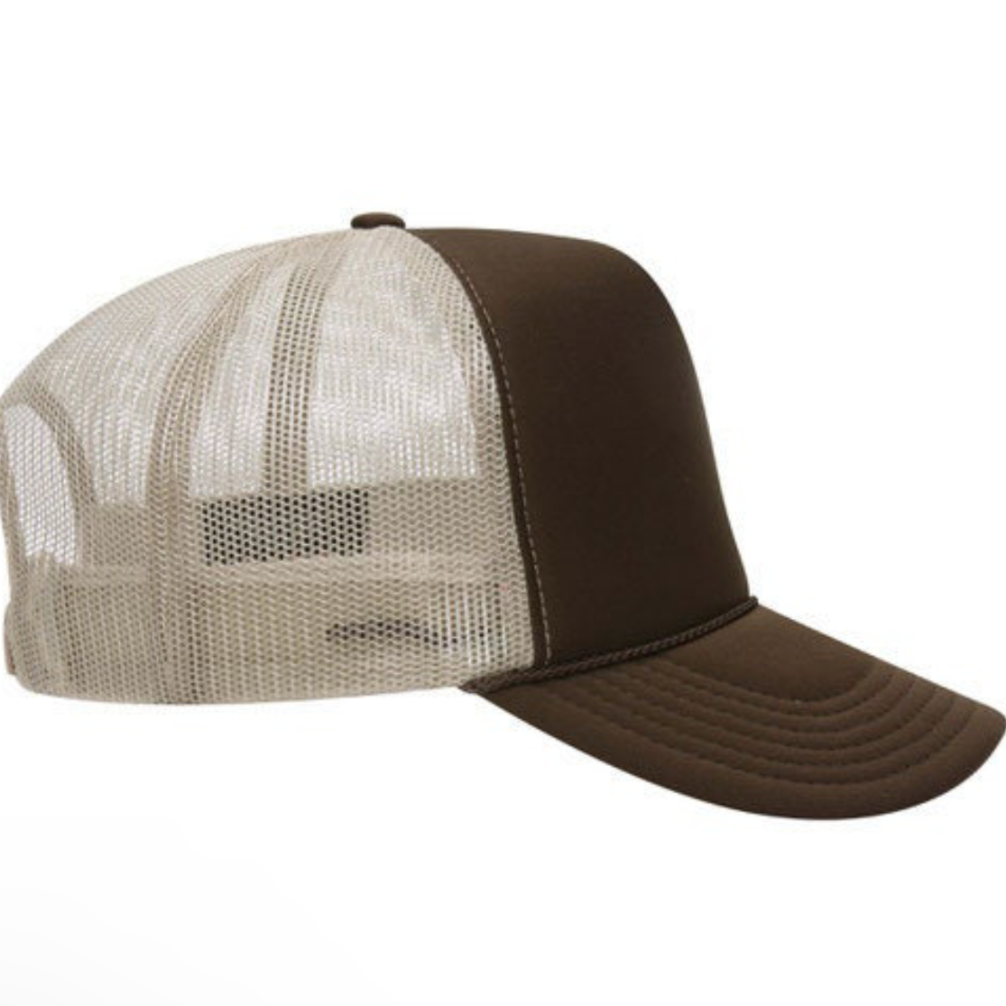 Brown/Khaki  foam trucker