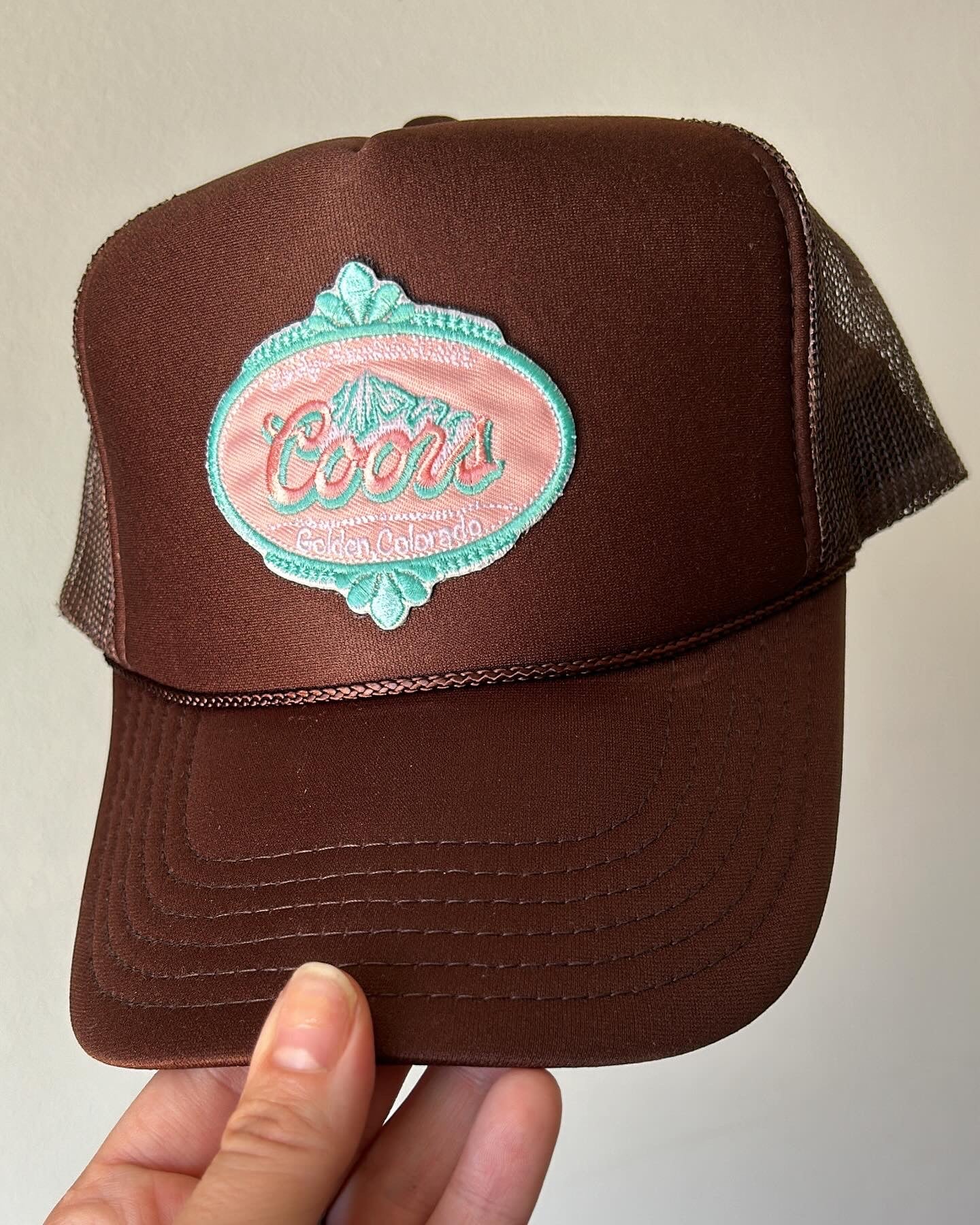 Pink and turquoise Coors